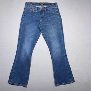 Lucky Brand Jeans Women 8 / 29 Sofia Boot Cut Blue Mid Wash Low Rise Western Y2K